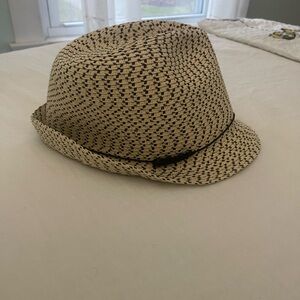 Women’s straw Fedora Sun hat . Small
